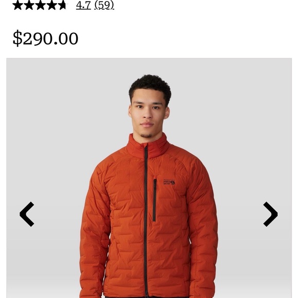 Mountain Hardwear Men's Forest Green StretchDown Puffer Jacket - Picture 7 of 7